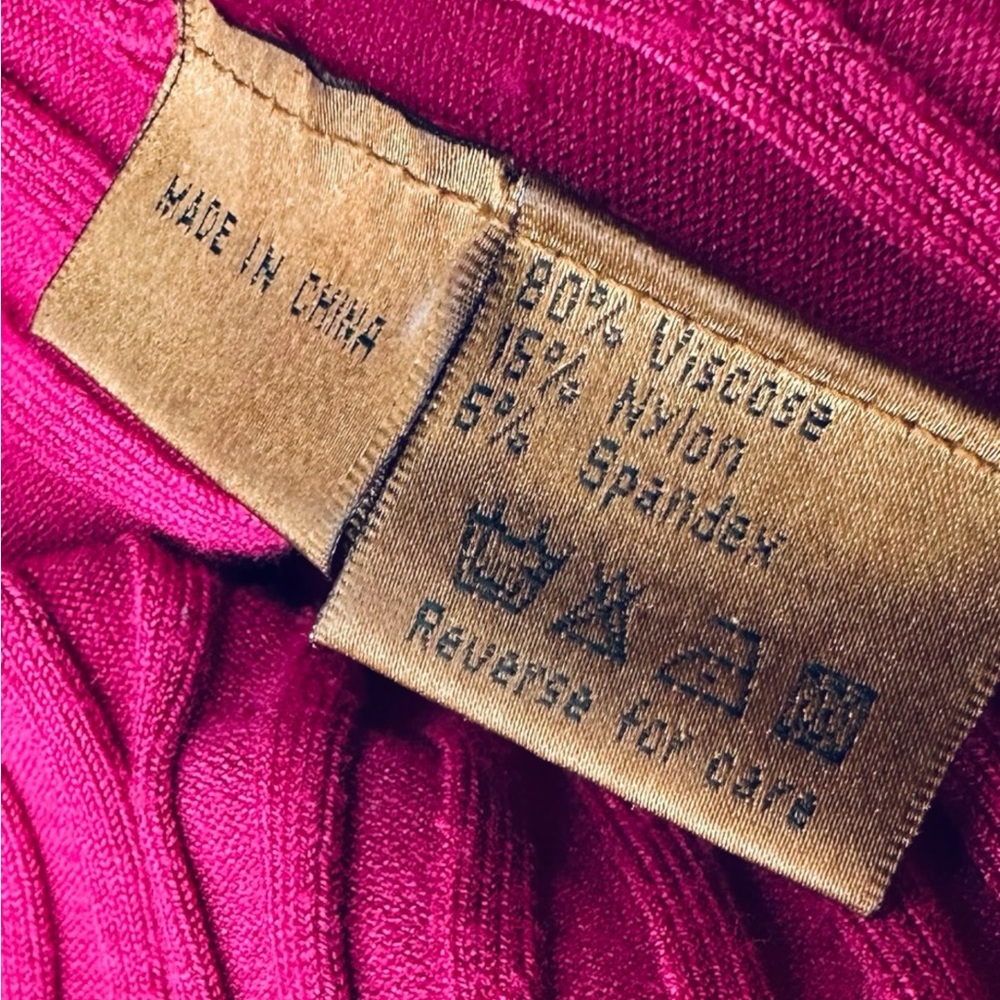 Belldini Fuchsia Ribbed sweater - Picture 6 of 7
